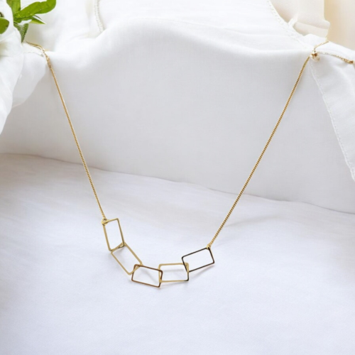 Naszyjnik z prostokątami