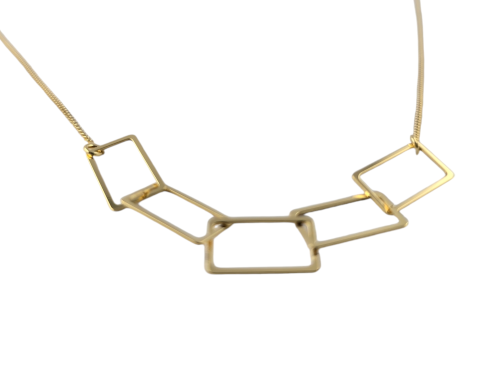 Naszyjnik z prostokątami