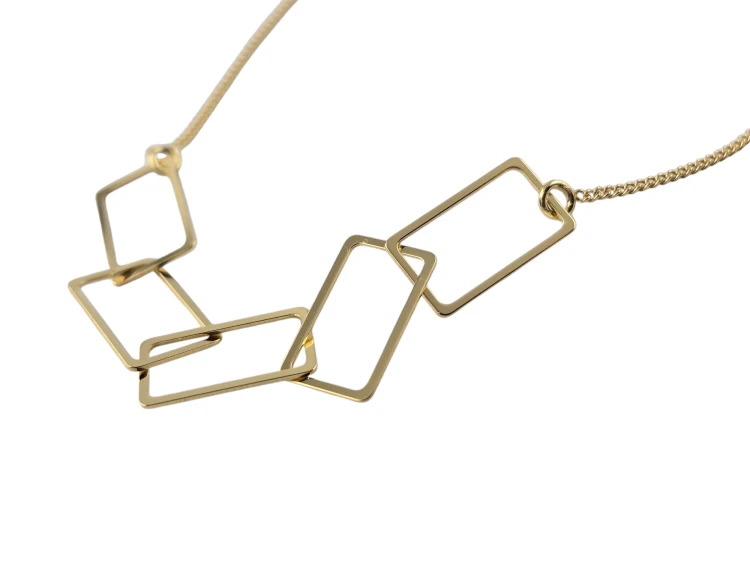 Naszyjnik z prostokątami