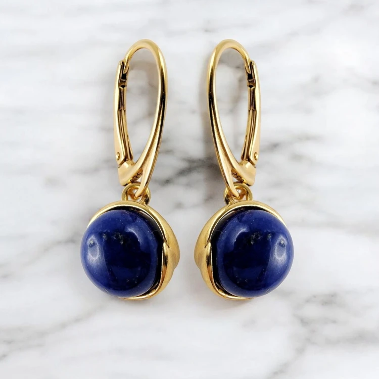 Kolczyki z lapis lazuli