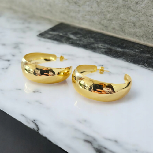 Kolczyki wieczorowe złocone