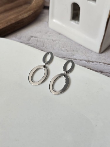 Kolczyki długie owale klasyczne