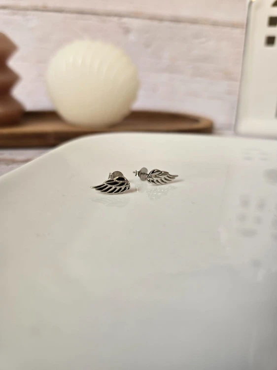 Kolczyki skrzydła delikatne