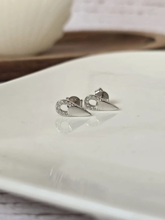 Kolczyki łezki z cyrkoniami