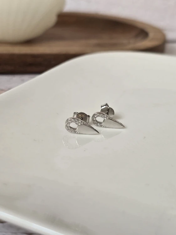 Kolczyki łezki z cyrkoniami