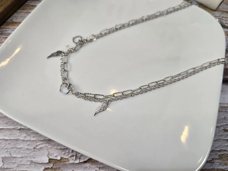 Naszyjnik wolność i miłość - serce i skrzydło