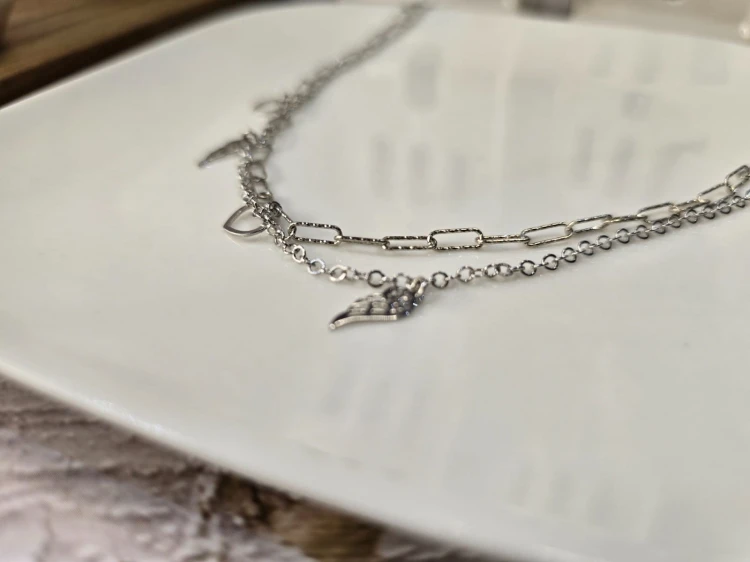 Naszyjnik wolność i miłość - serce i skrzydło