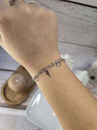 Bransoletka wolność i miłość - serce i skrzydło