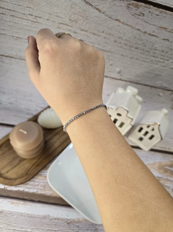 Bransoletka Lustria - mieniące się koraliki