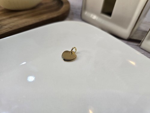 Wisiorek Serce 1,5 cm Złocone