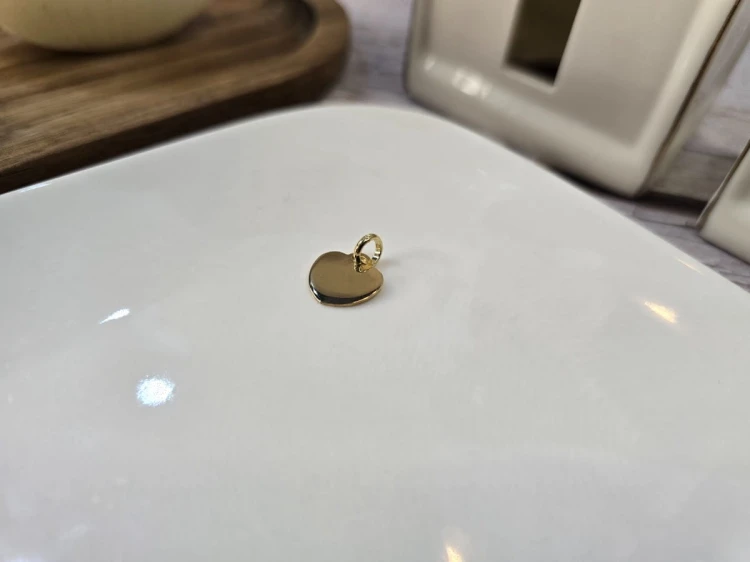 Wisiorek Serce 1,5 cm Złocone