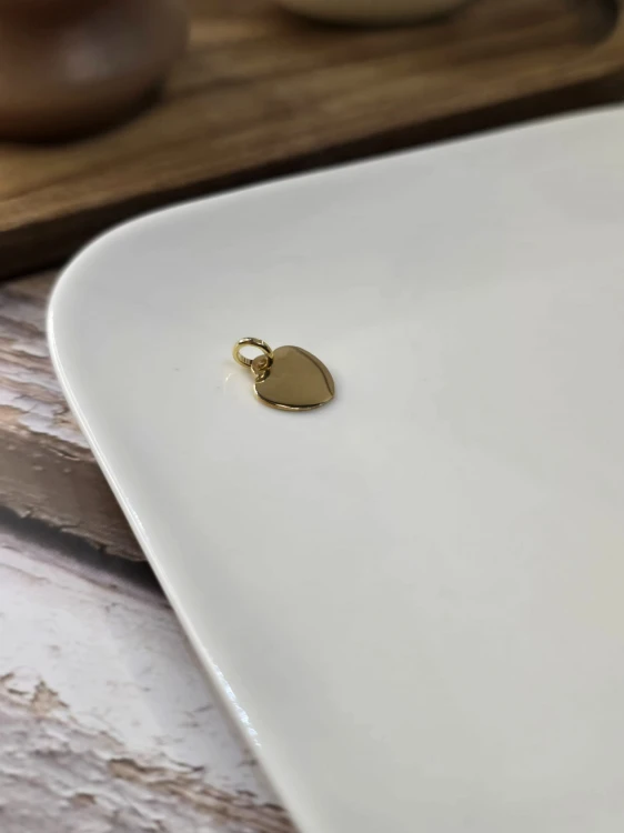 Wisiorek Serce 1,5 cm Złocone