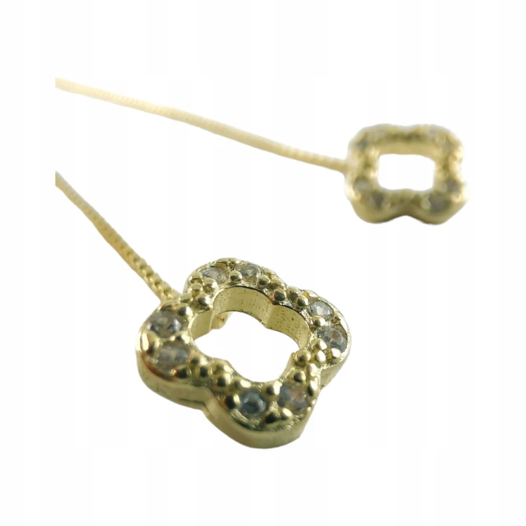 KOLCZYKI PRZECIĄGANE KONICZYNKA SREBRNE SREBRO 925