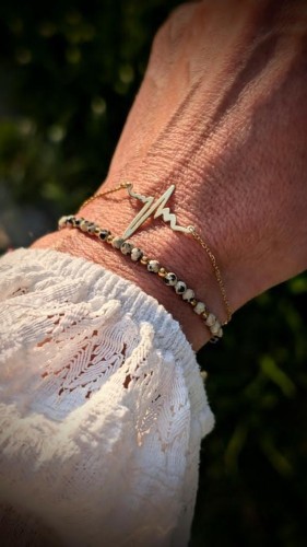 Bransoletka zlocona Linia Zycia