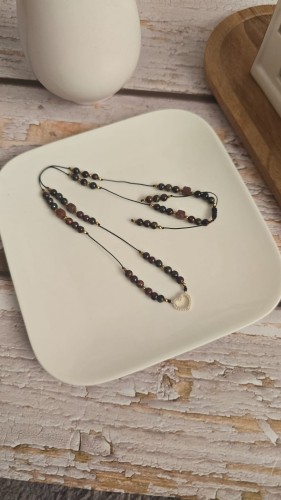 Naszyjnik Jaspis Bawole Oko Sokole Oko