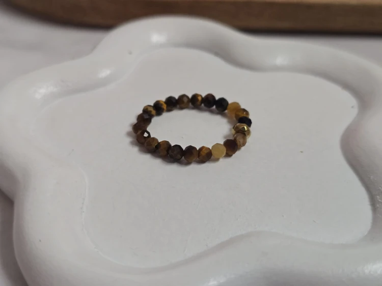 Pierścionek z tygrysim okiem "Siła i pewność"