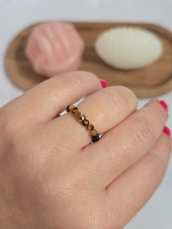 Pierścionek z tygrysim okiem "Siła i pewność"