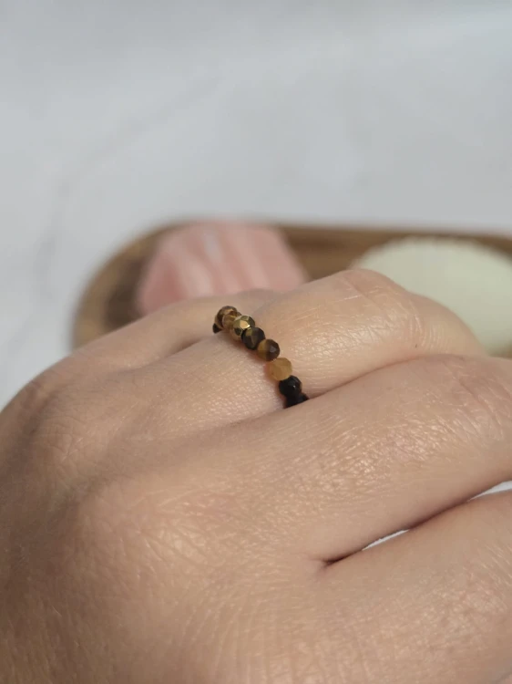 Pierścionek z tygrysim okiem "Siła i pewność"