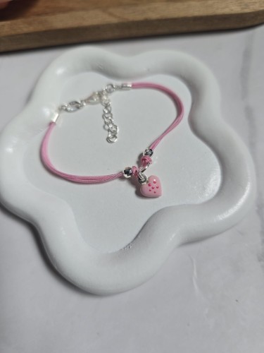 Bransoletka z sercem dziewczęca