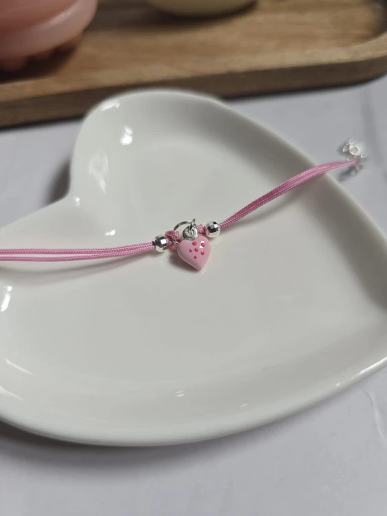 Bransoletka z sercem dziewczęca