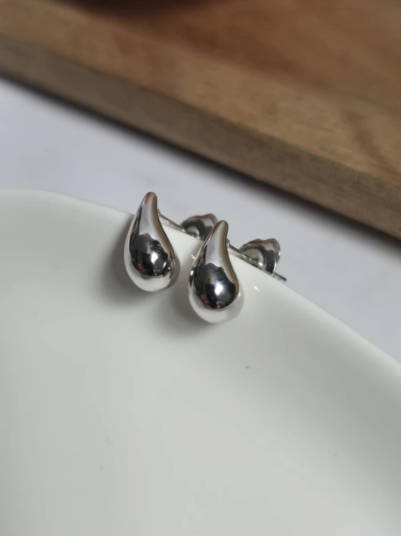 Kolczyki Krople Srebrne