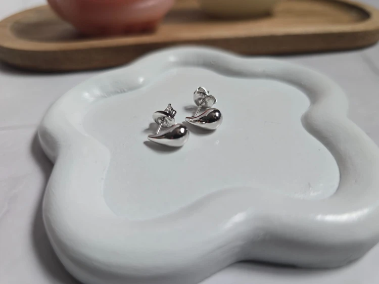 Kolczyki Krople Srebrne