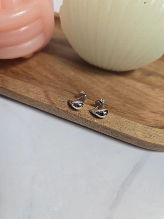 Kolczyki Krople Srebrne