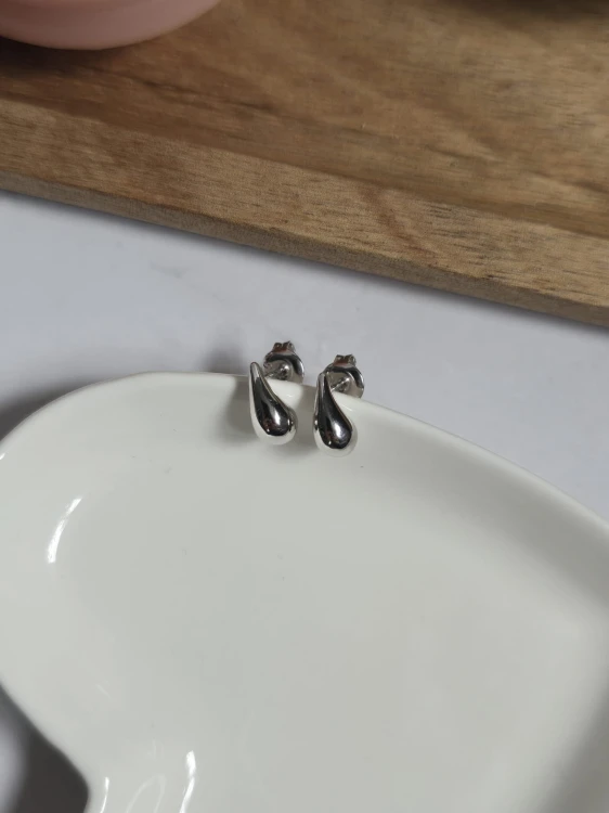 Kolczyki Krople Srebrne