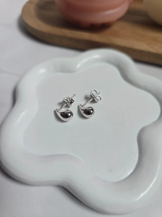 Kolczyki Krople Srebrne
