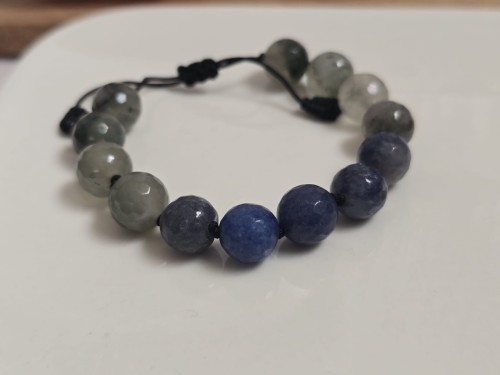 Męska bransoletka awenturyn i heliotrop