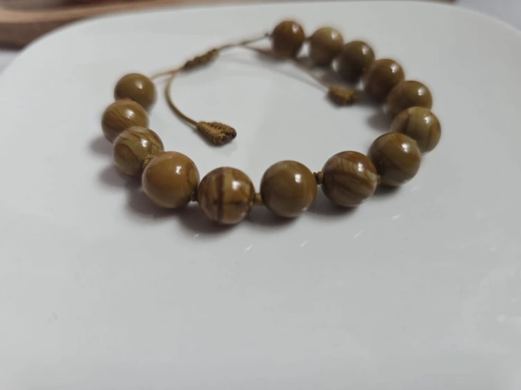 Męska bransoletka z jaspisem drzewnym