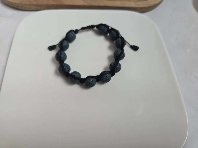 Męska bransoletka Lawa Wulkaniczna