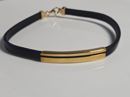 Bransoletka męska rzemień