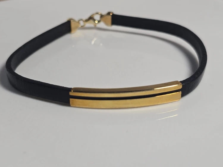 Bransoletka męska rzemień