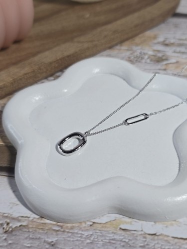 Naszyjnik Owale Srebro 925