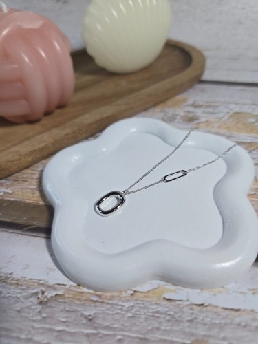 Naszyjnik Owale Srebro 925