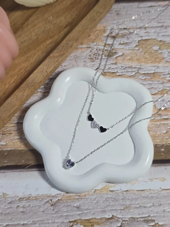 Naszyjnik MIŁOŚĆ z podwójnym łańcuszkiem