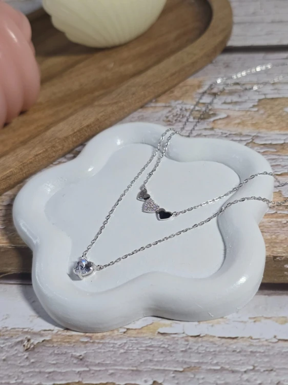 Naszyjnik MIŁOŚĆ z podwójnym łańcuszkiem