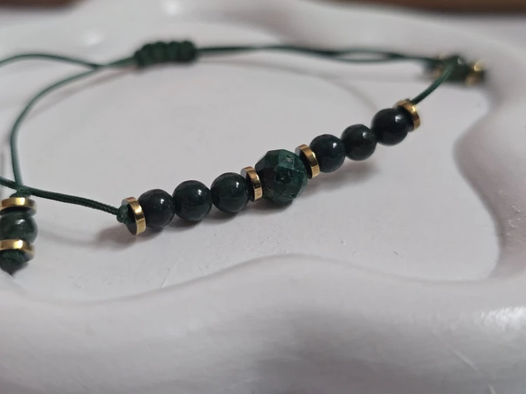 Bransoletka Zodiakalna Byk: Stabilność i Transformacja - Malachit i Agat