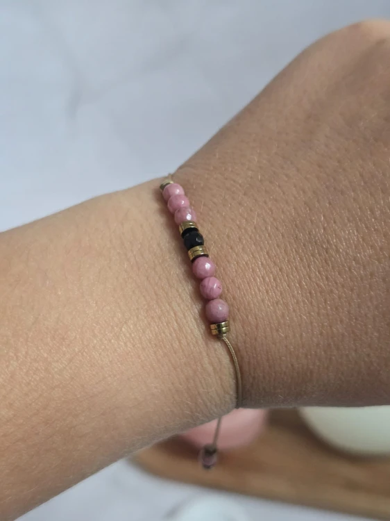 Bransoletka zodiakalna: Baran - Siła i harmonia Rodonit i Turmalin