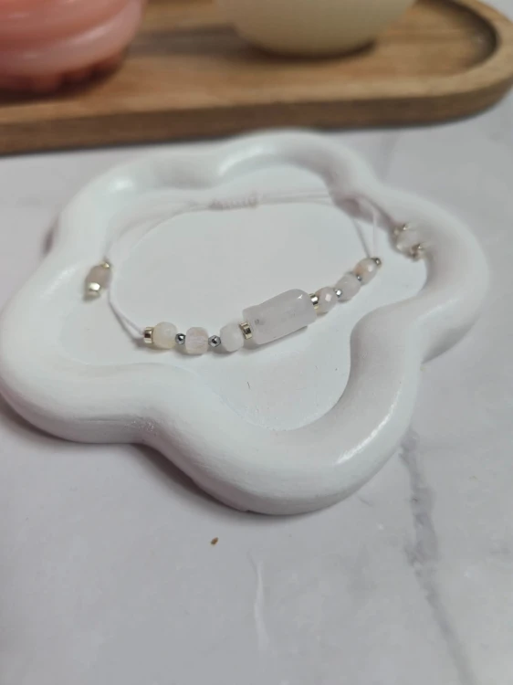 Bransoletka Zodiakalna Bliźnięta: Harmonia i Optymizm - Cytryn i Chalcedon