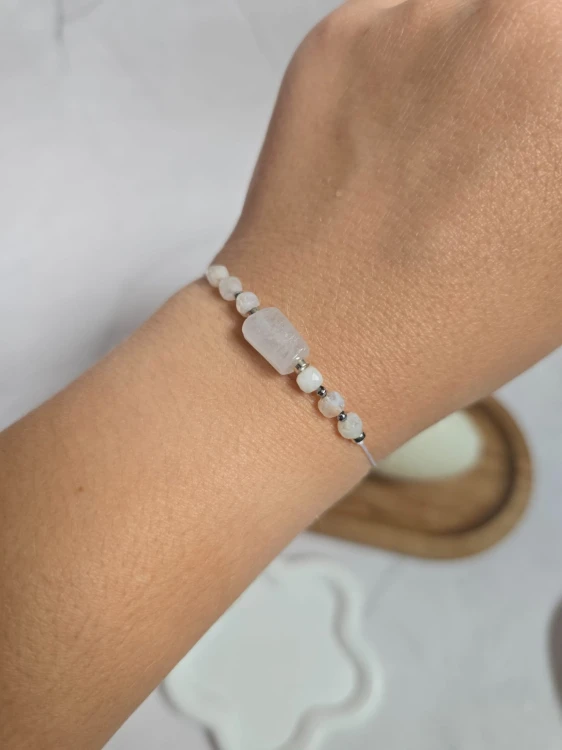 Bransoletka Zodiakalna Bliźnięta: Harmonia i Optymizm - Cytryn i Chalcedon