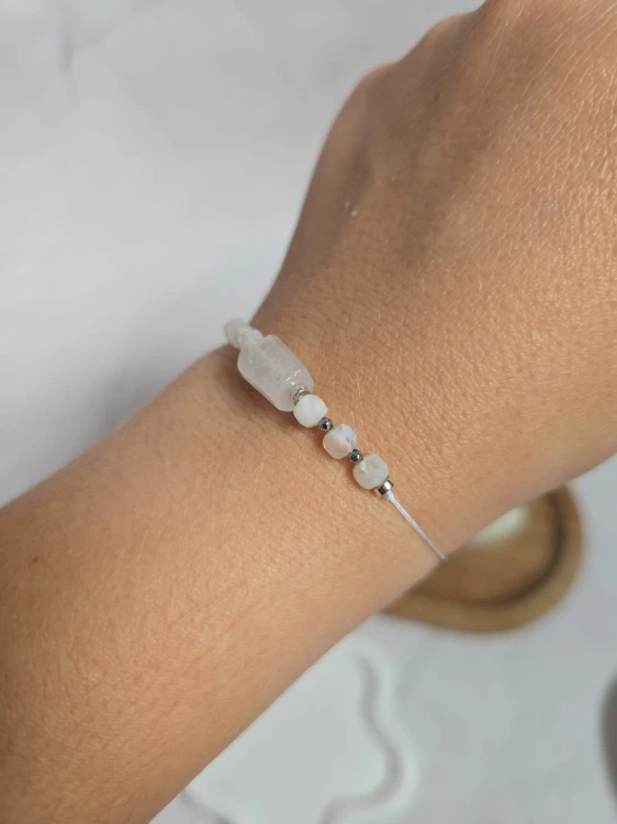 Bransoletka Zodiakalna Bliźnięta: Harmonia i Optymizm - Cytryn i Chalcedon