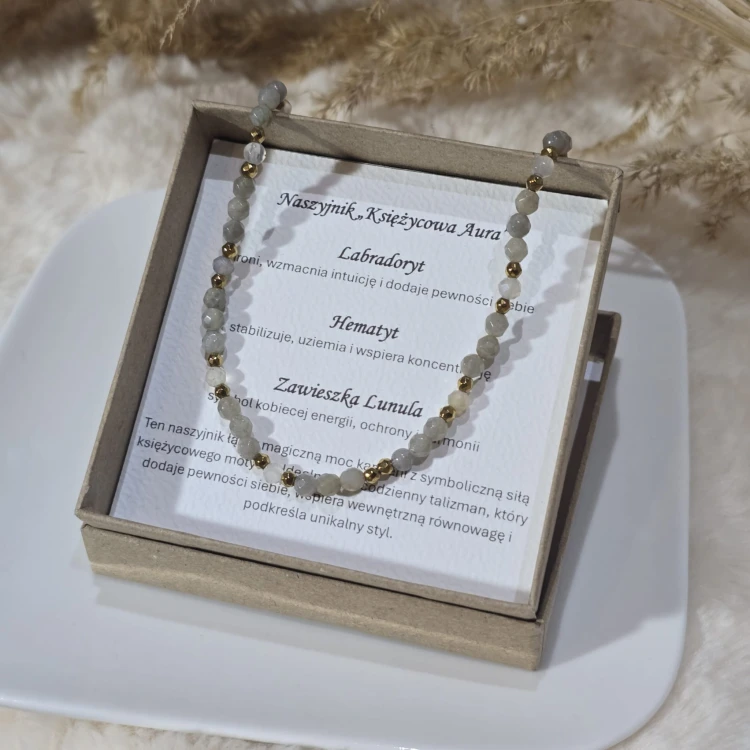 Naszyjnik ochronny z labradorytem