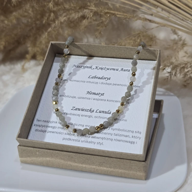 Naszyjnik ochronny z labradorytem