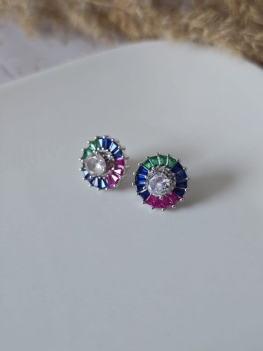Kolczyki Kolorowy Środek