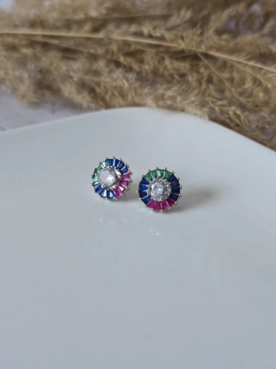 Kolczyki Kolorowy Środek