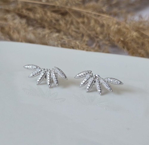 Kolczyki Lśniące Listki