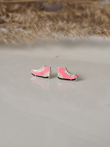 Kolczyki dziecięce Różowe Trampki