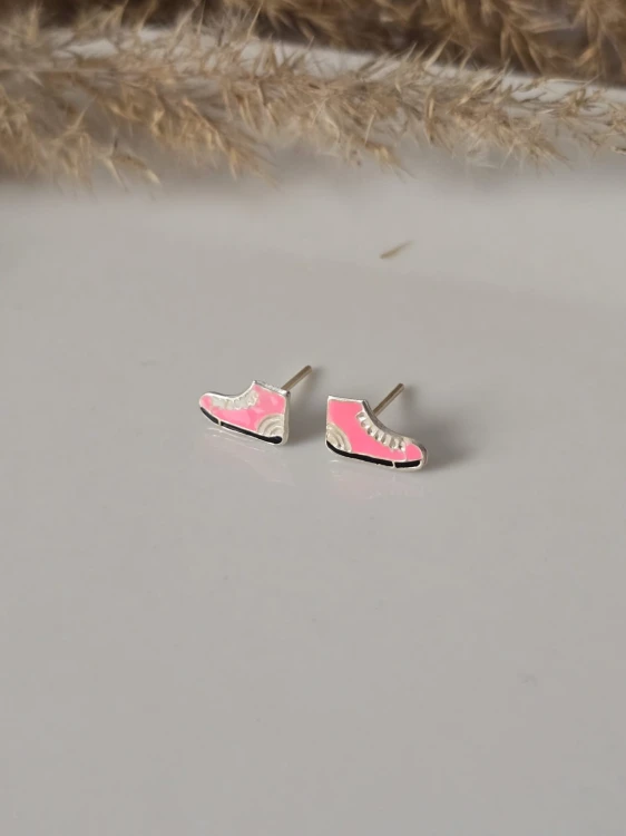 Kolczyki dziecięce Różowe Trampki